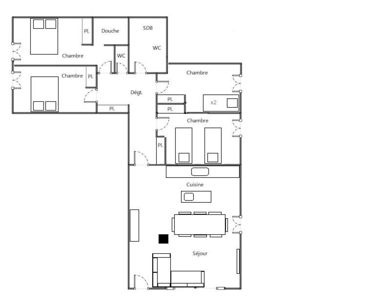 Huez Appartement En Chalet 4 Etoiles מראה חיצוני תמונה