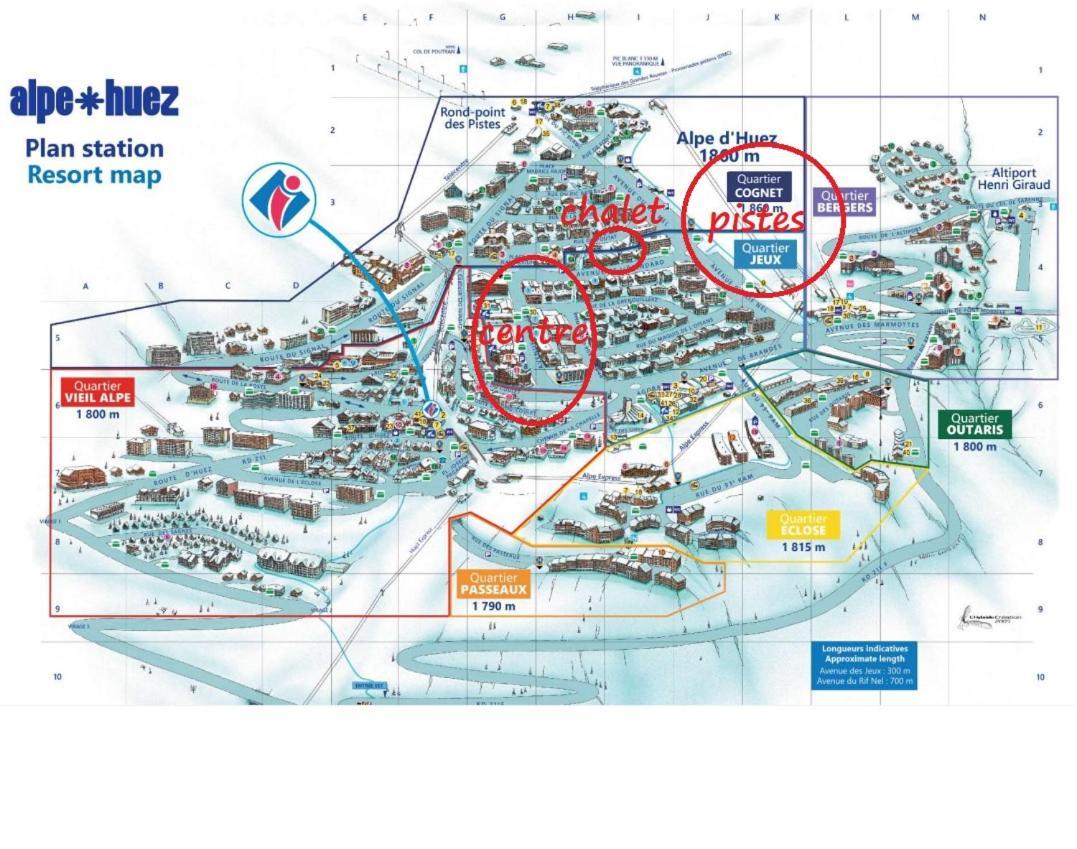 Huez Appartement En Chalet 4 Etoiles מראה חיצוני תמונה